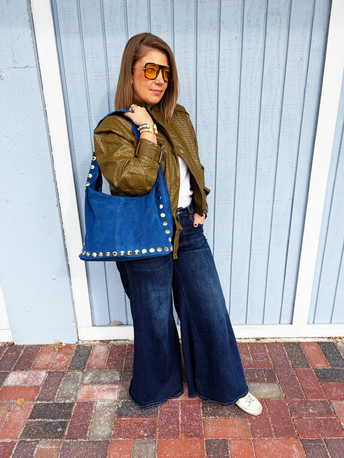 Sherry Suede Bag Blue