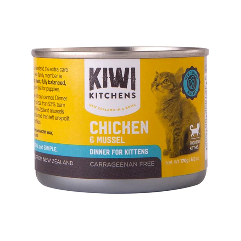 Kiwi Kitchens - Chicken and Mussel Dinner Canned Wet Food For Kittens
