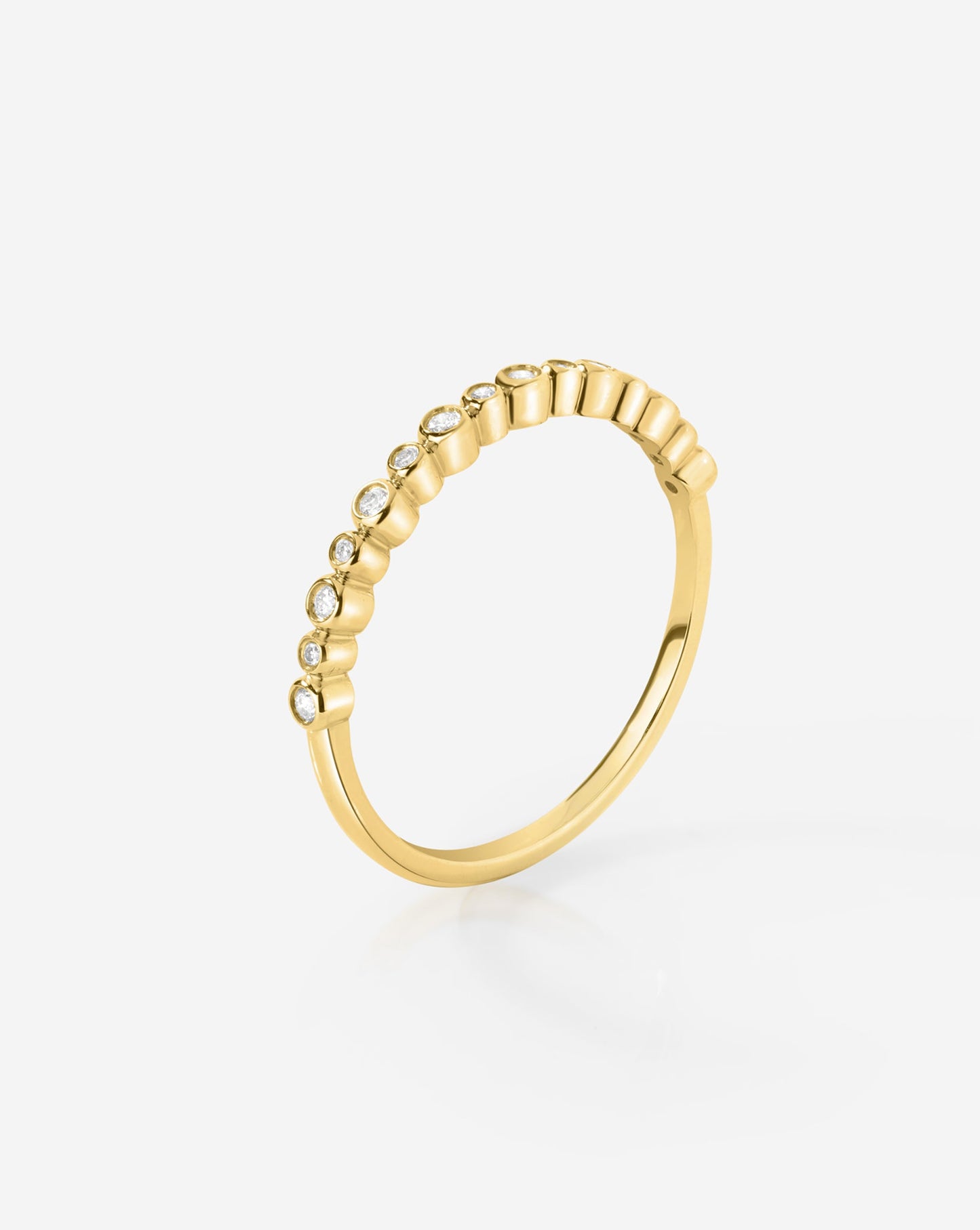 Bezel Diamond Station Ring