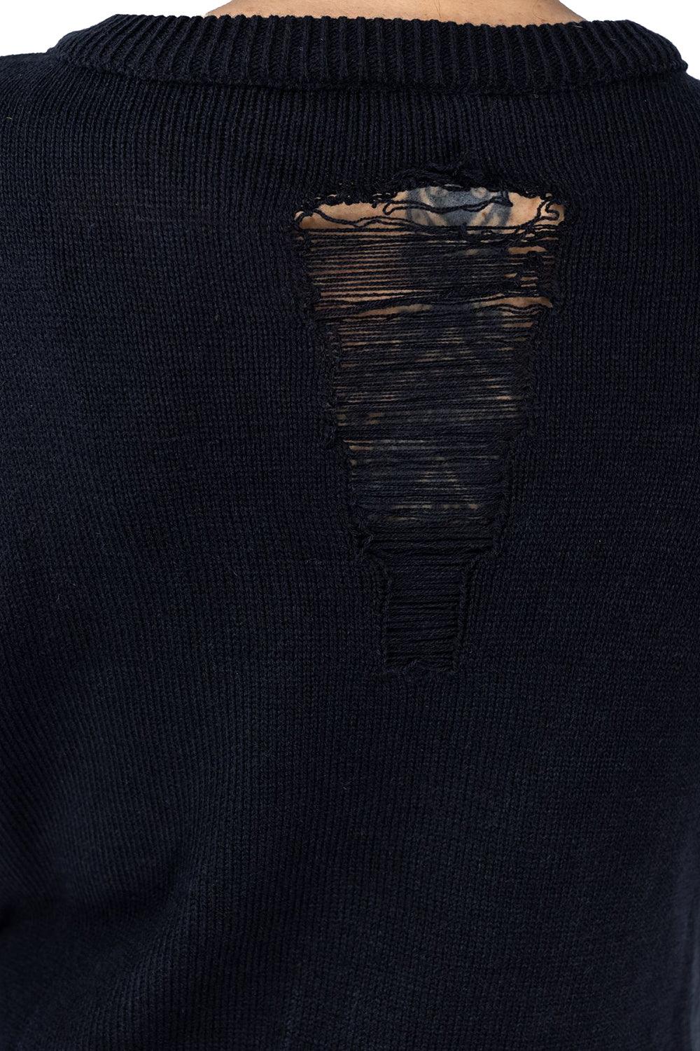 Akela Cropped Sweater Top