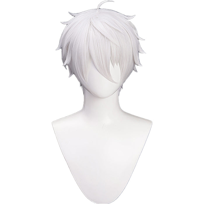 DokiDoki Anime Cosplay Wig Short Straight White Hair