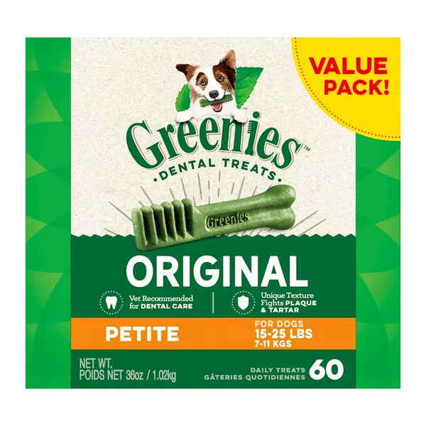 Greenies - Original Dental Dog Treats Petite 7 - 11kg