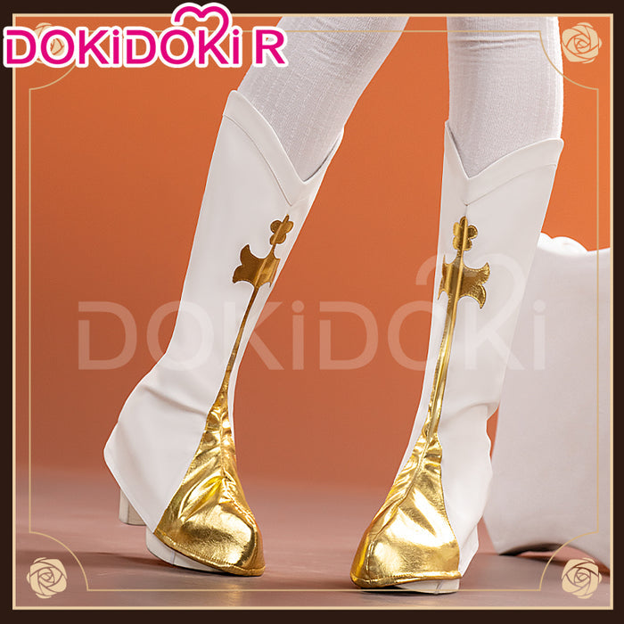 【In Stock】DokiDoki-R Anime Cosplay Holy Mamii Costume Women White Dress