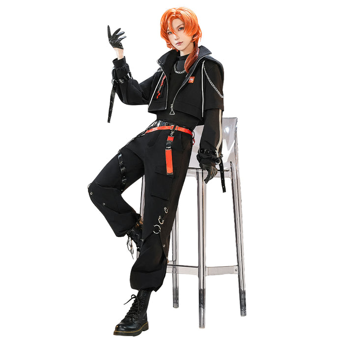 【LAST BATCH】DokiDoki-SR Anime Cosplay Costume Workwear Doujin Black Cool Casual Wear Techwear