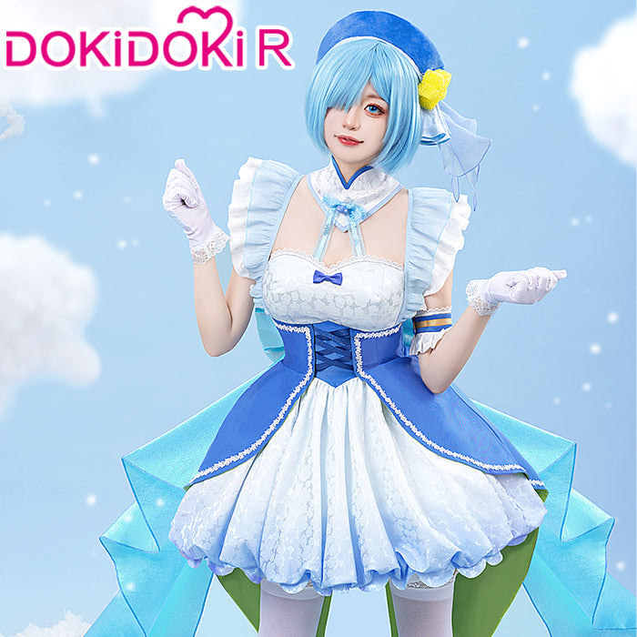 【Partial Size Ready For Ship】【In Stock】【Last Batch】DokiDoki-R Anime Cosplay Blue Pink Costume Magical Girl