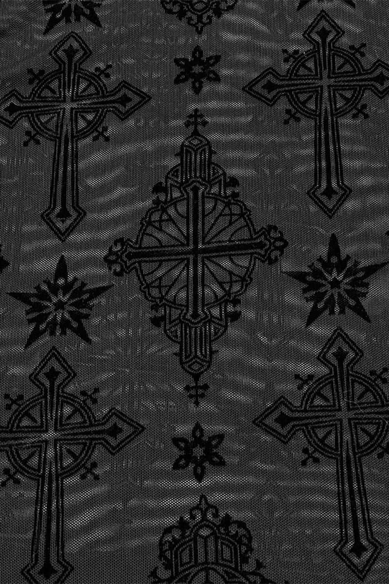 Cathedral Crosses Mesh Top