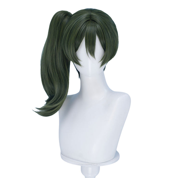 【Ready For Ship】DokiDoki Anime Cosplay Wig Green Hair Side Ponytail