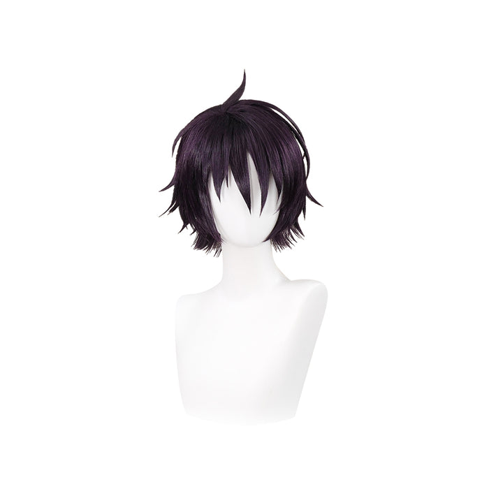 【Ready For Ship】DokiDoki Anime Cosplay Wig Short Straight Deep Purple Hair