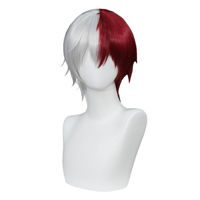 【Ready For Ship】DokiDoki Anime Cosplay Wig Short Straight Red White Hair