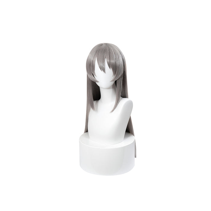 【Ready For Ship】DokiDoki Game Anime Clannad Cosplay Tomoyo Sakagami Wig Long Straight Grey Silver