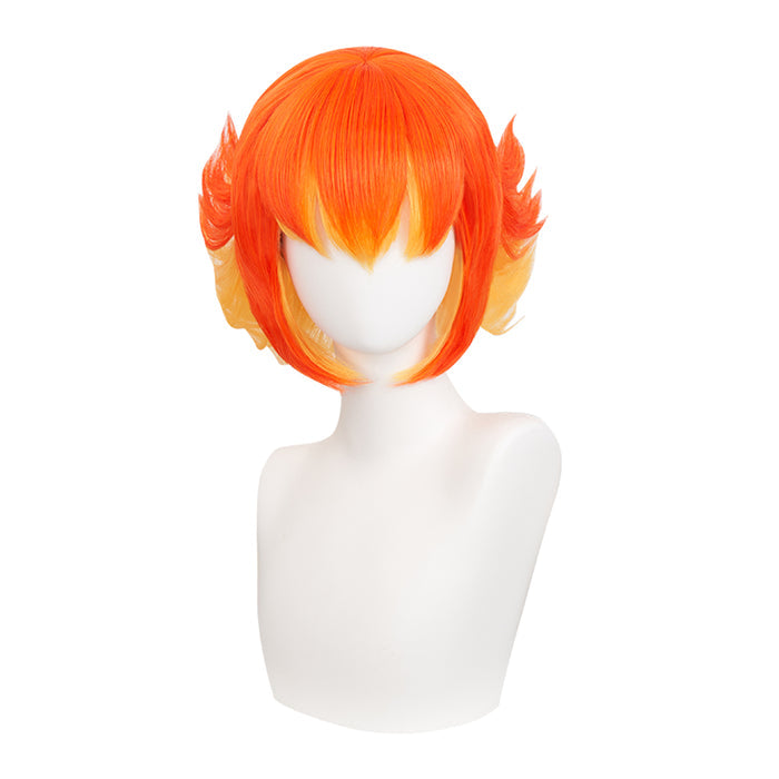 【Ready For Ship】DokiDoki Game Cookie Run: Kingdom Cosplay Pumpkin Pie Cookie Wig Orange Yellow Short