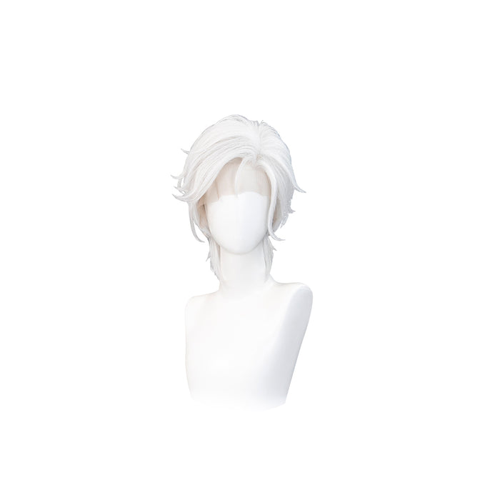 【Ready For Ship】【Front Lace】DokiDoki Game Far Beyond the World Cosplay Xia Xiaoyin Wig Short White xiaxiaoyin