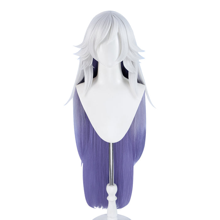 【Ready For Ship】【Pre Crimped】DokiDoki Anime Hell Hotel Cosplay Wig Long Straight White Purple Hair