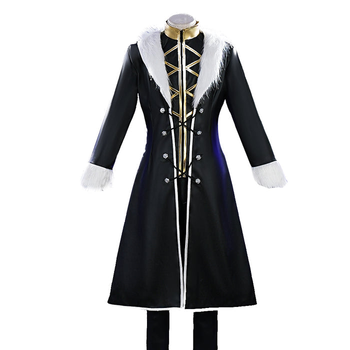 【Size S-2XL】DokiDoki-R Anime Cosplay Costume Black Plush Jacket