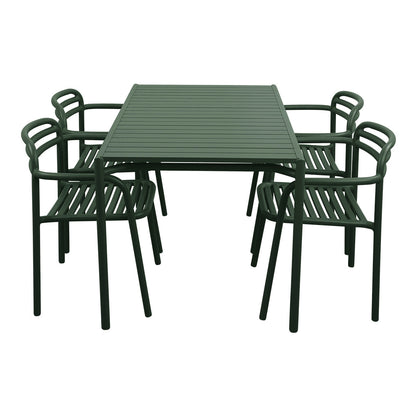 Bliss Rectangular Dining Table Set w/ Armchairs