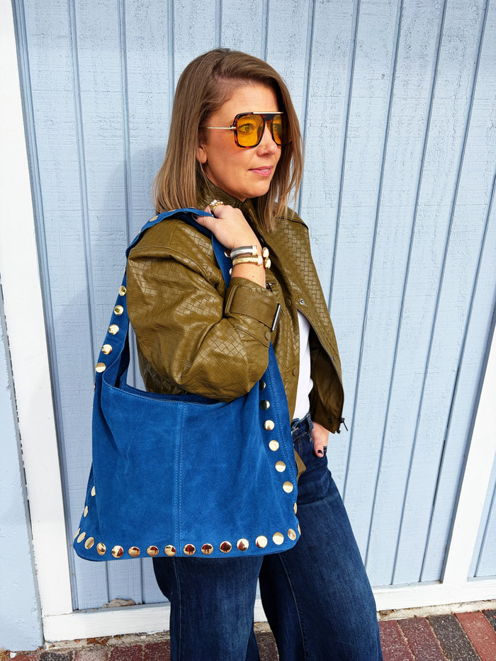 Sherry Suede Bag Blue