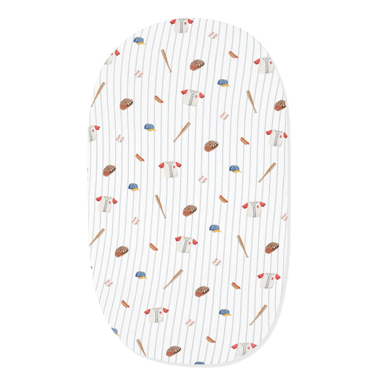 Oval Bassinet Sheet in Home Run