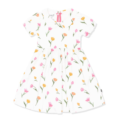 Peter Pan Collar Dress in Tulip