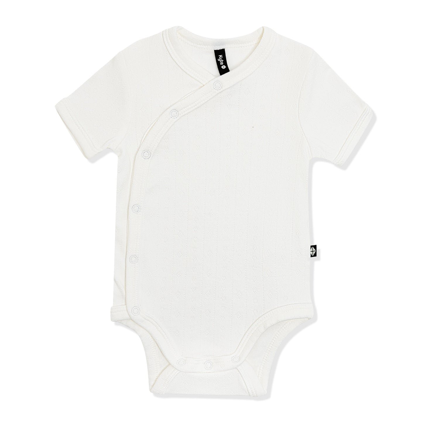 Pointelle Kimono Bodysuit in Cloud