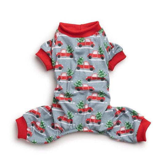 fabdog - X-Mas Truck Christmas Matching Dog Onesie