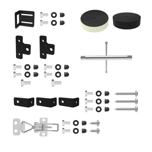 Hakuna Pets - Glass Patio Pet Door - Parts Pack