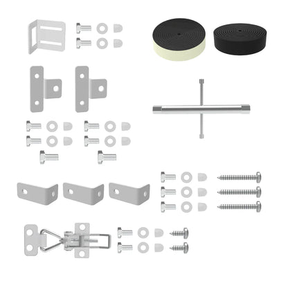 Hakuna Pets - Glass Patio Pet Door - Parts Pack