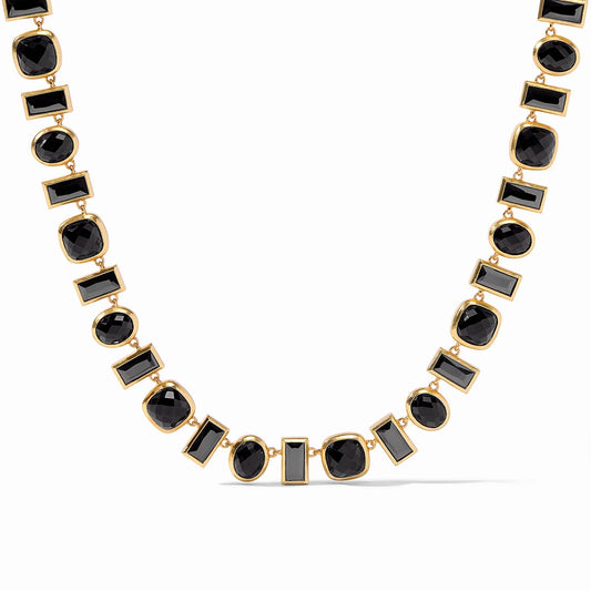 Antonia Tennis Necklace- Black