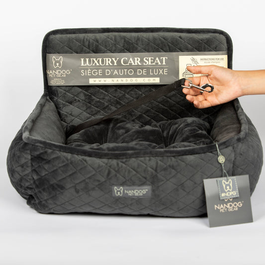 NANDOG FLORIDA - Car Seat Quilted Micro-Fleece (Dark Grey)