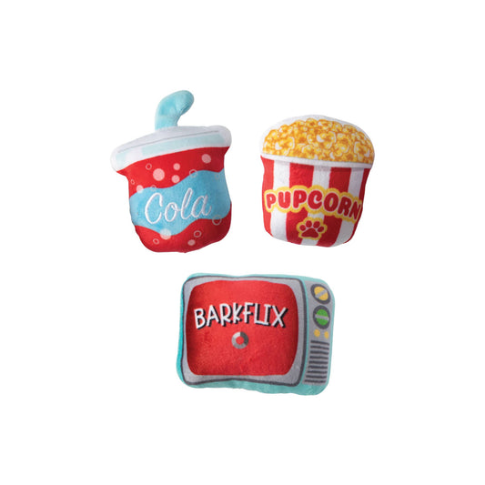 PetShop by Fringe Studio Barkflix Dog Toy Set Small 3pc