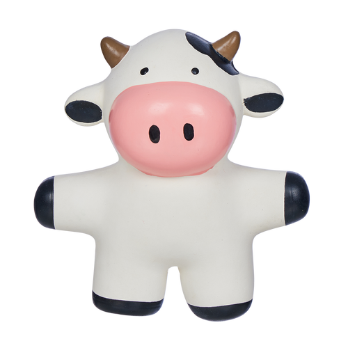 Happy Tails - Cow Animal Latex Toy