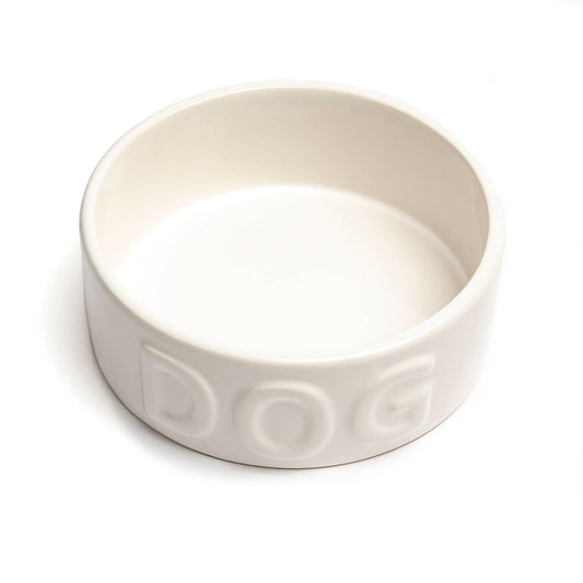 Park Life Designs - Classic Dog White Pet Bowl