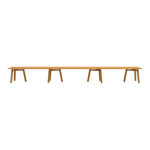 Beech Connect 71 Rectangle Table - Three-Piece Top
