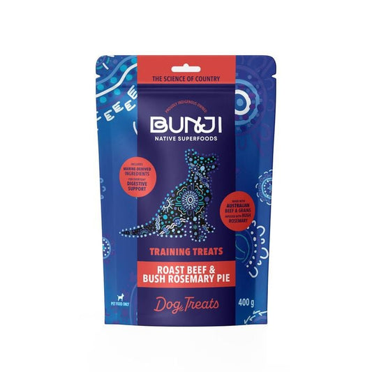 Bunji Native Superfoods - Roast Beef & Rosemary Pie Treat 400g