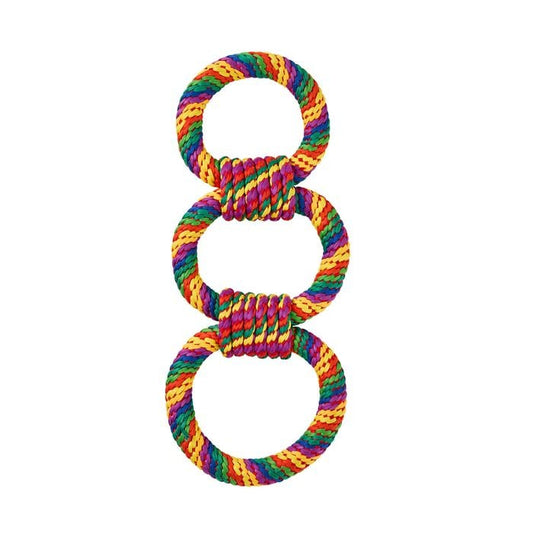 Happy Tails - Large Triple-Rope Ring Tug Toy