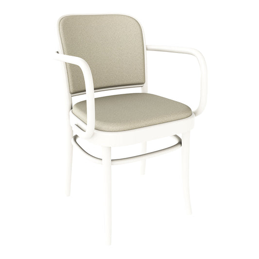 Armchair 811 - Seat & Back Upholstered - Beech Pigment Frame