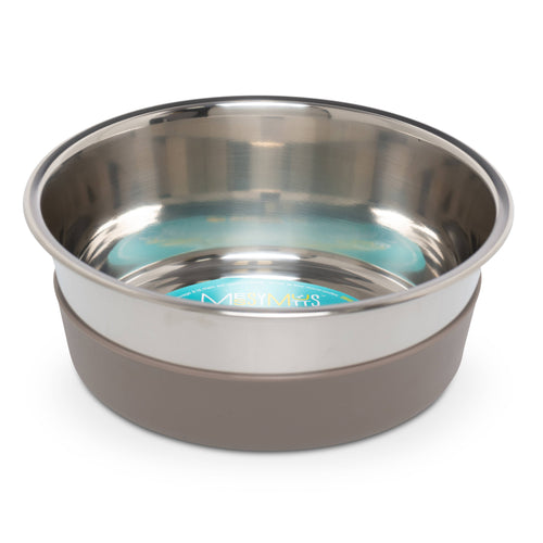 Messy Mutts Heavy Stainless Bowl w/Removable Silicone Base M