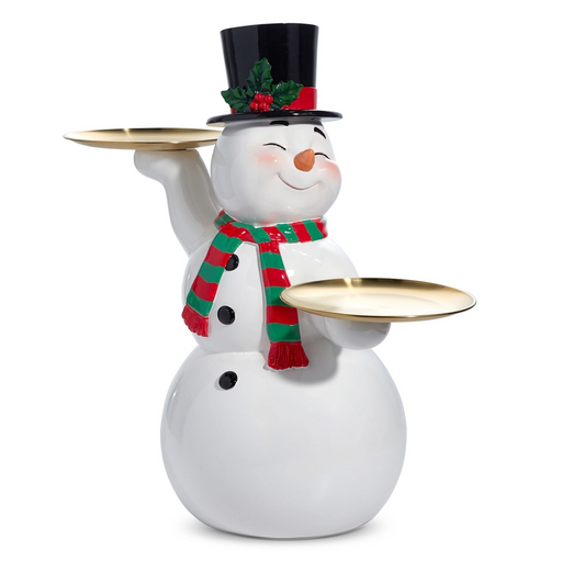 25” snowman cake plate