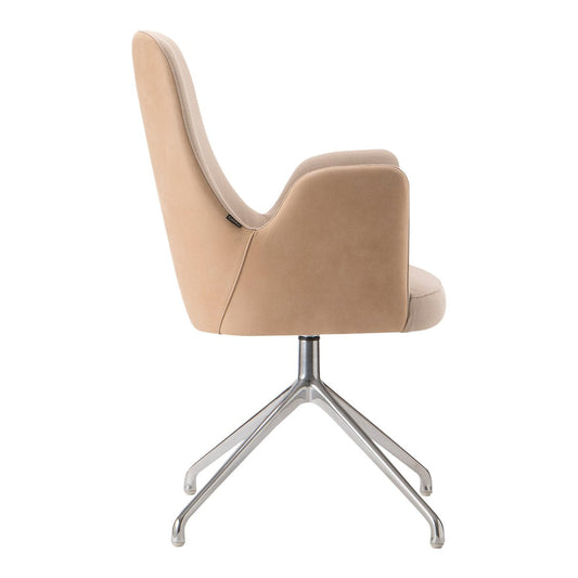 Adima 04 Dining Armchair - 4-Star Aluminum Swivel Base