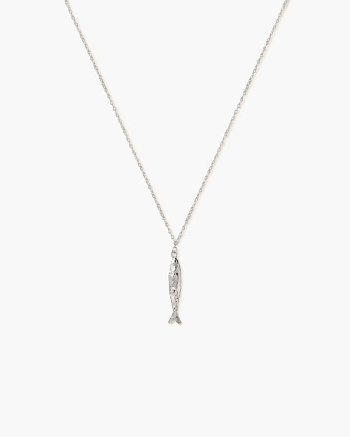 Silver Anchovy Necklace
