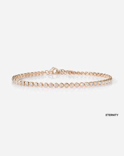 Bezel Mini Diamond Tennis Bracelet