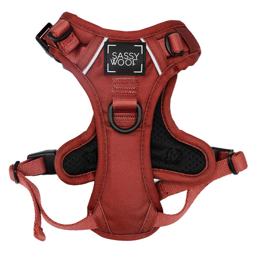 Dog Step-in Harness - Burgundy