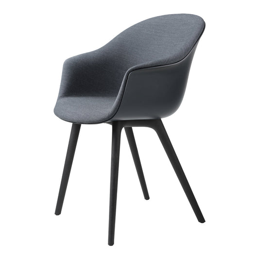 Bat Dining Chair - Front Upholstered - Plastic Base