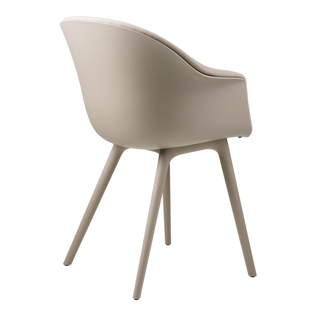 Bat Dining Chair - Front Upholstered - Plastic Base