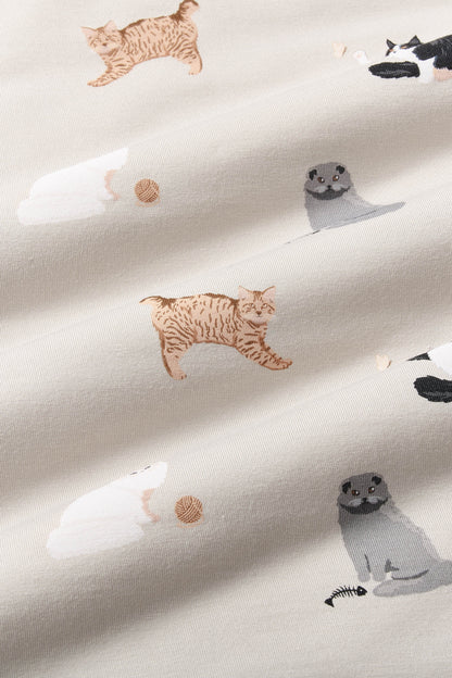 Crib Sheet in Fluffy Cat
