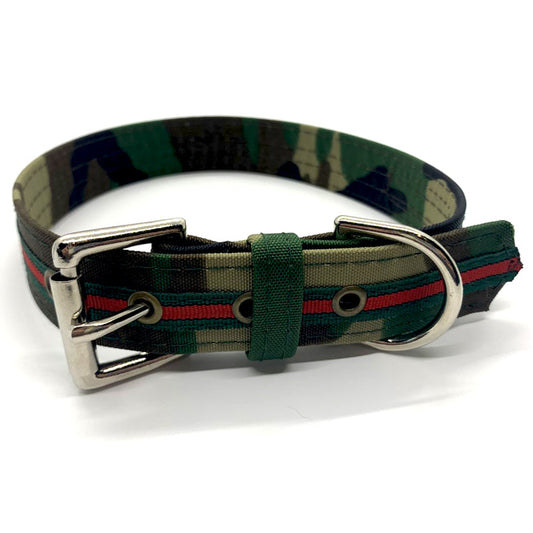 Dog Bar Camo Designer Inspired Adjustable Collar