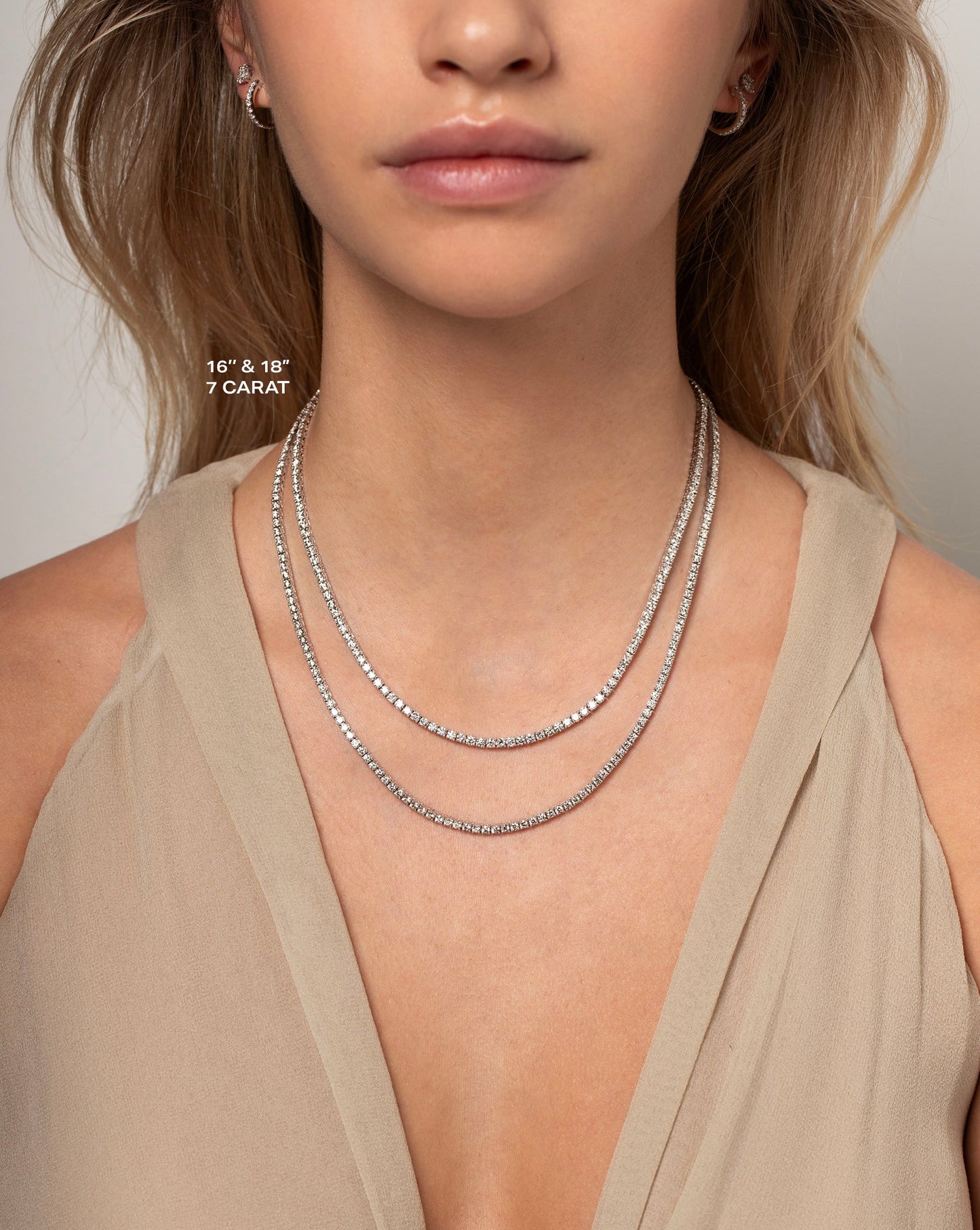 Classic Diamond Tennis Necklace