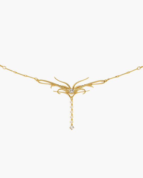 Dripping Waist Chain in Gold