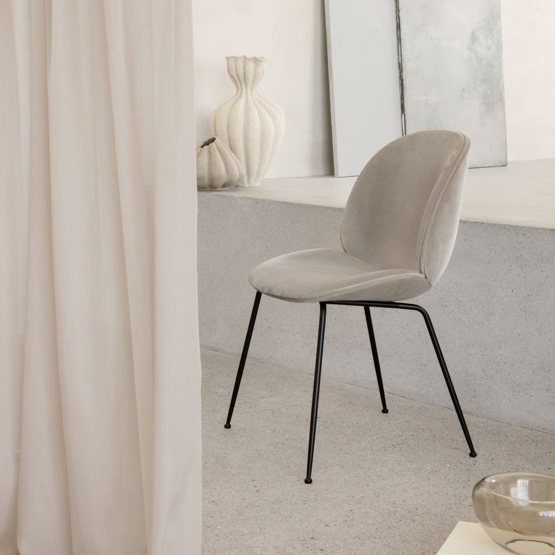 Beetle Dining Chair - Conic Base - Fully Upholstered