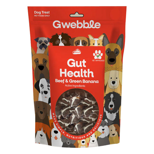 Gwebble - Gut Health Beef & Green Banana Dog Treats