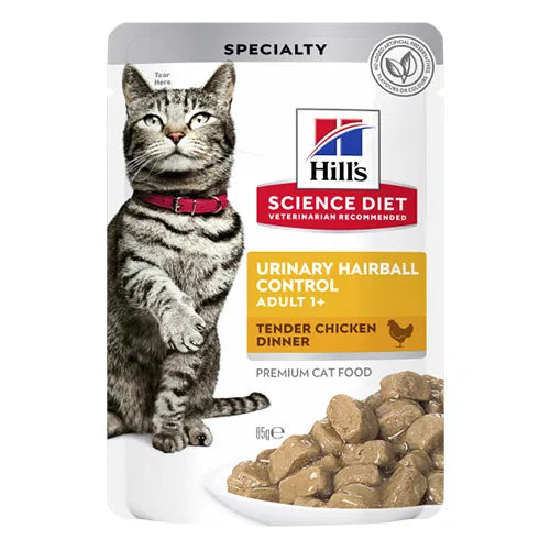 Hill's Science Diet - Adult Cat Urinary Hairball Control Chicken Wet Pouch 85 gm